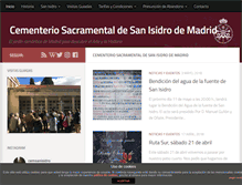 Tablet Screenshot of cementeriodesanisidro.com